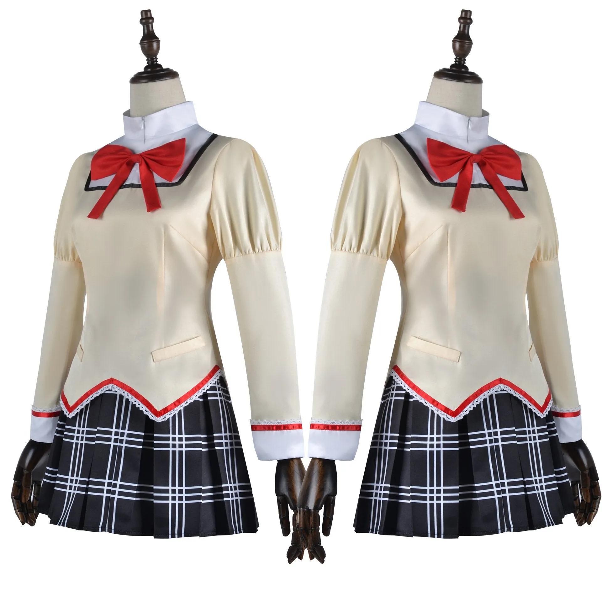 Madoka Magica Kaname Cosplay Costume Uniform Dress