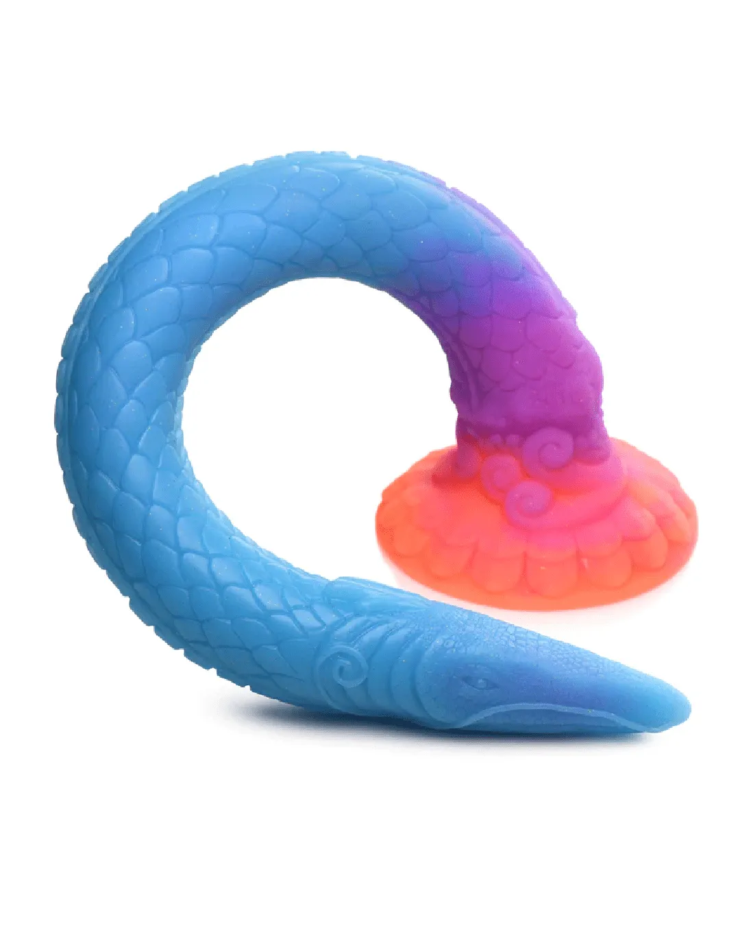 Makara Glow-In-The-Dark Silicone Snake Fantasy Dildo