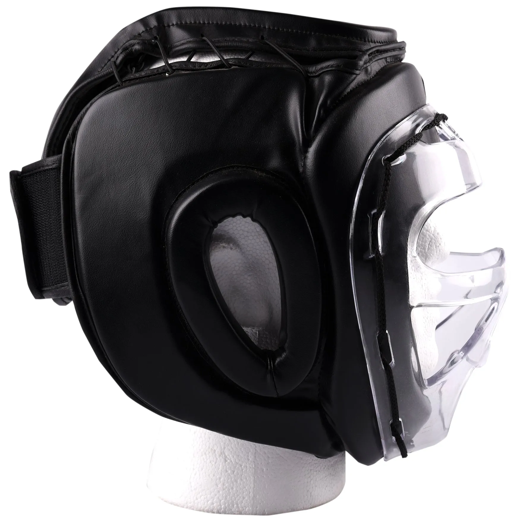 MAR-133B | Black Transparent Mask Head Guard