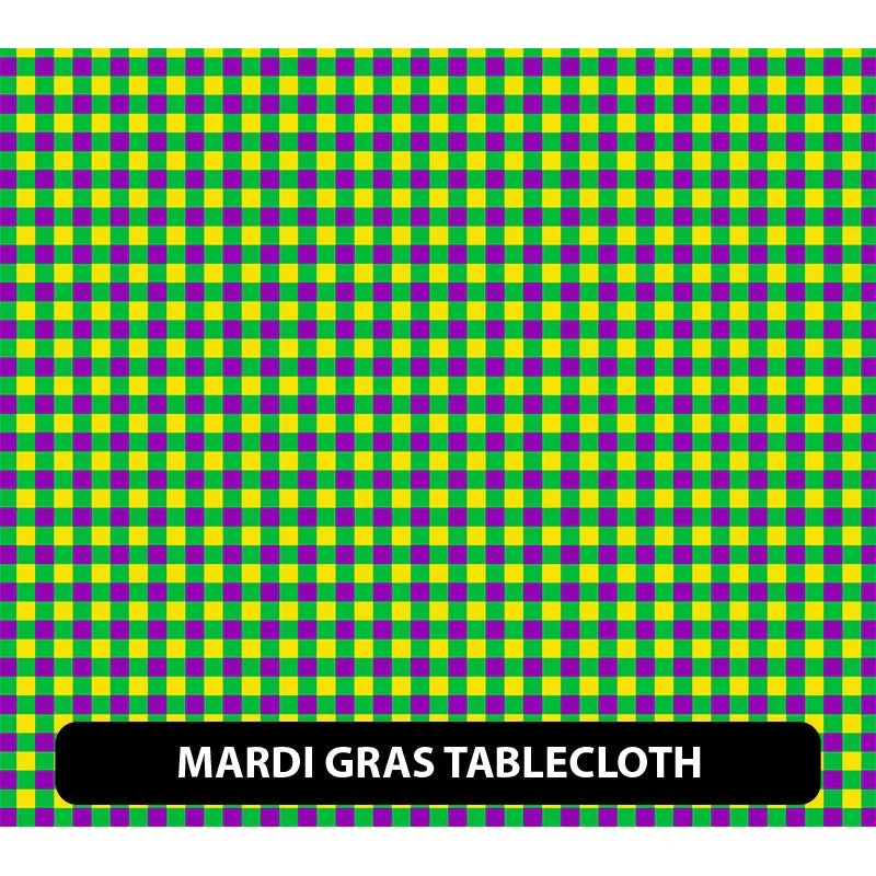 Mardi Gras Puff Patterned HTV (12" x 12")