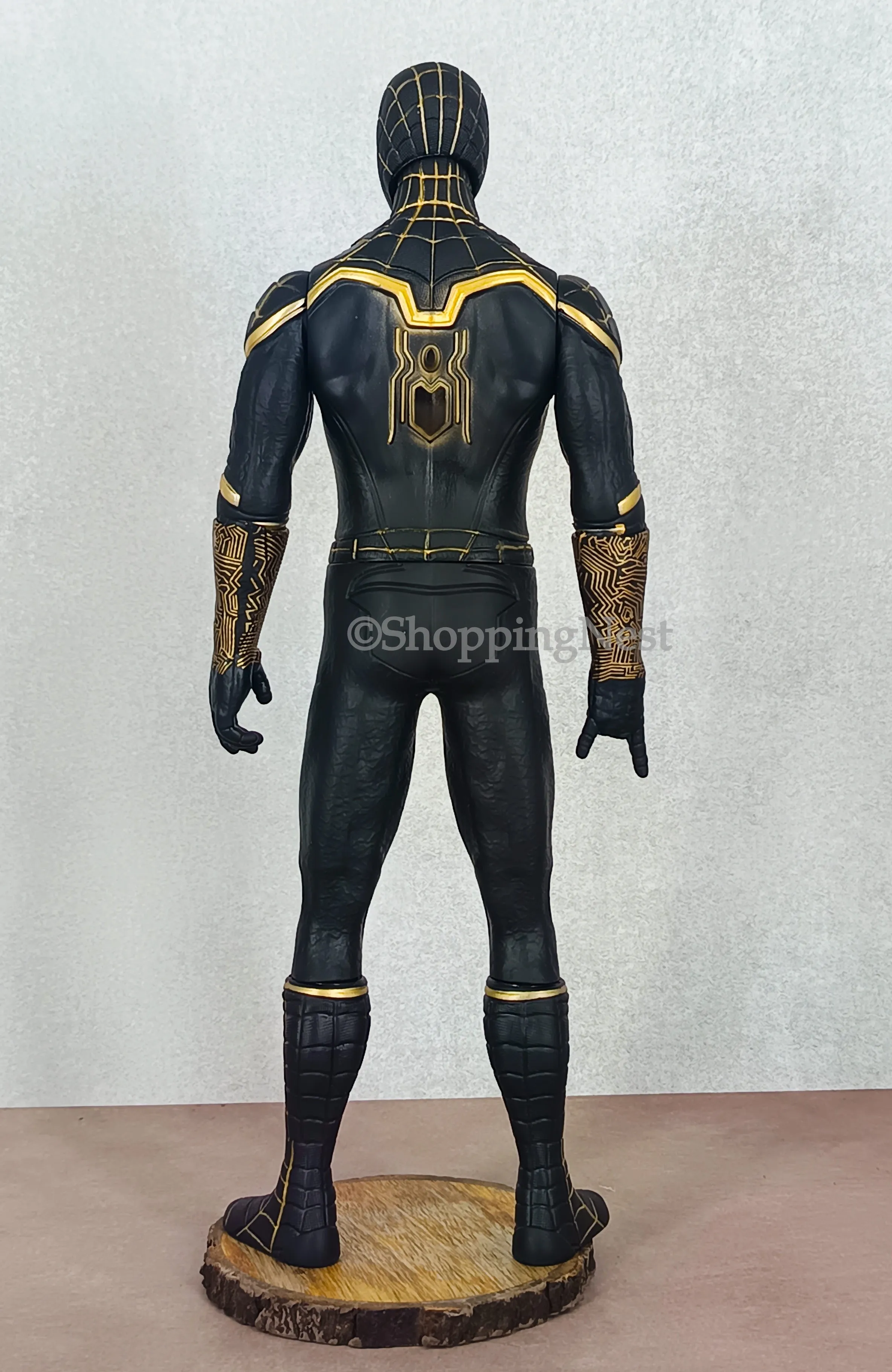 Marvel Spider-Man 3: No Way Home Peter Parker Black and Gold Zentai Suit Jumpsuit Halloween Cosplay Costume