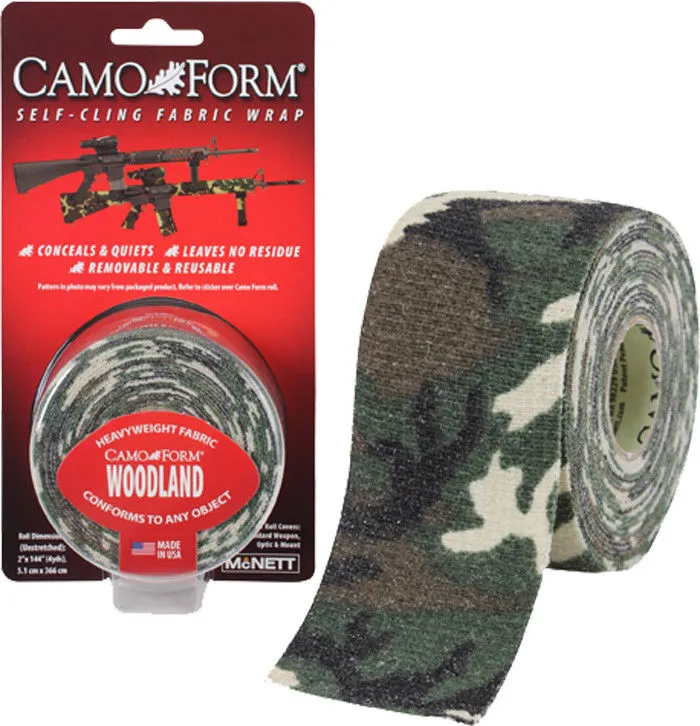 McNett Self-Clinging Form Tape Roll Camouflage Military USA Made Rifle Tape