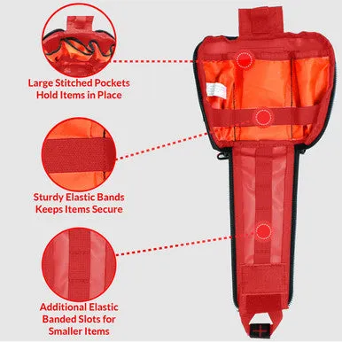 MediTack IFAK Molle-Eagle Type Tactical Trauma Kit Feat. Rip-Away Velcro Fastener, SOF Tourniquet, Celox Bleeding Control Granules And Pressure Bandage, Bleeding Control Kit