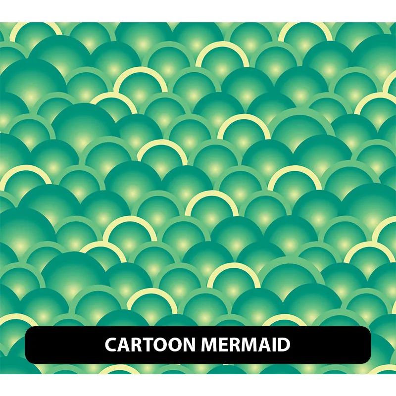 Mermaid Puff Patterned HTV (18.5" x 12")