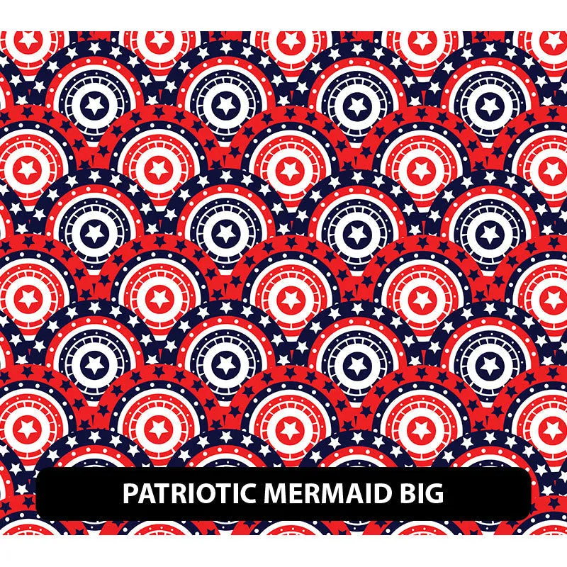 Mermaid Puff Patterned HTV (18.5" x 12")