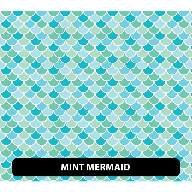 Mermaid Puff Patterned HTV (18.5" x 12")