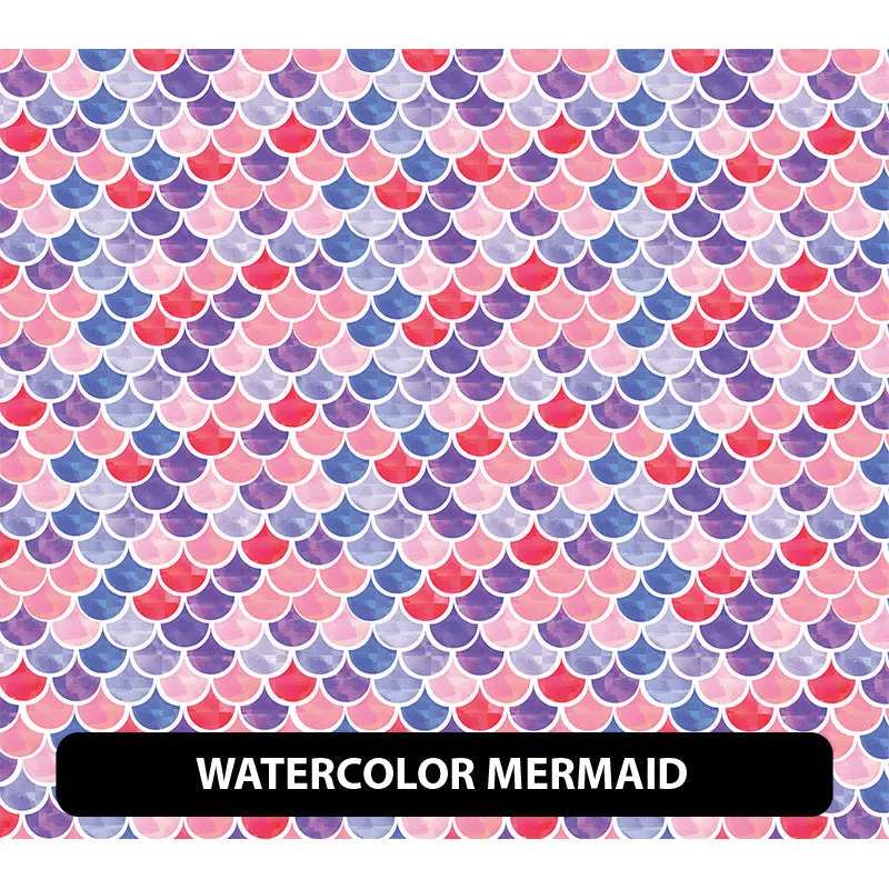 Mermaid Puff Patterned HTV (18.5" x 12")