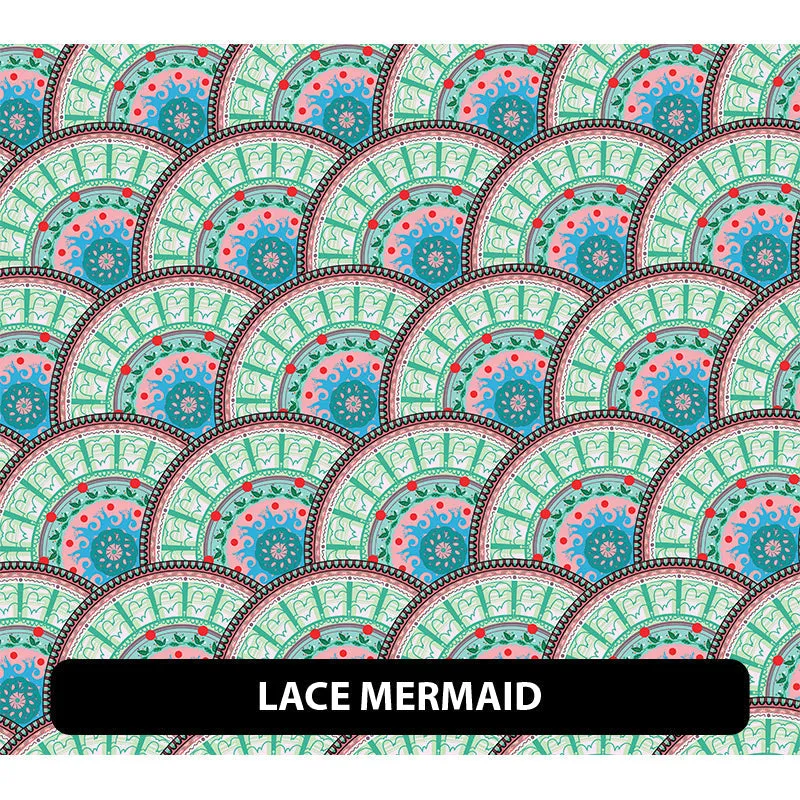 Mermaid Puff Patterned HTV (18.5" x 12")