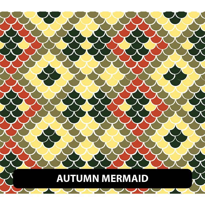 Mermaid Puff Patterned HTV (18.5" x 12")