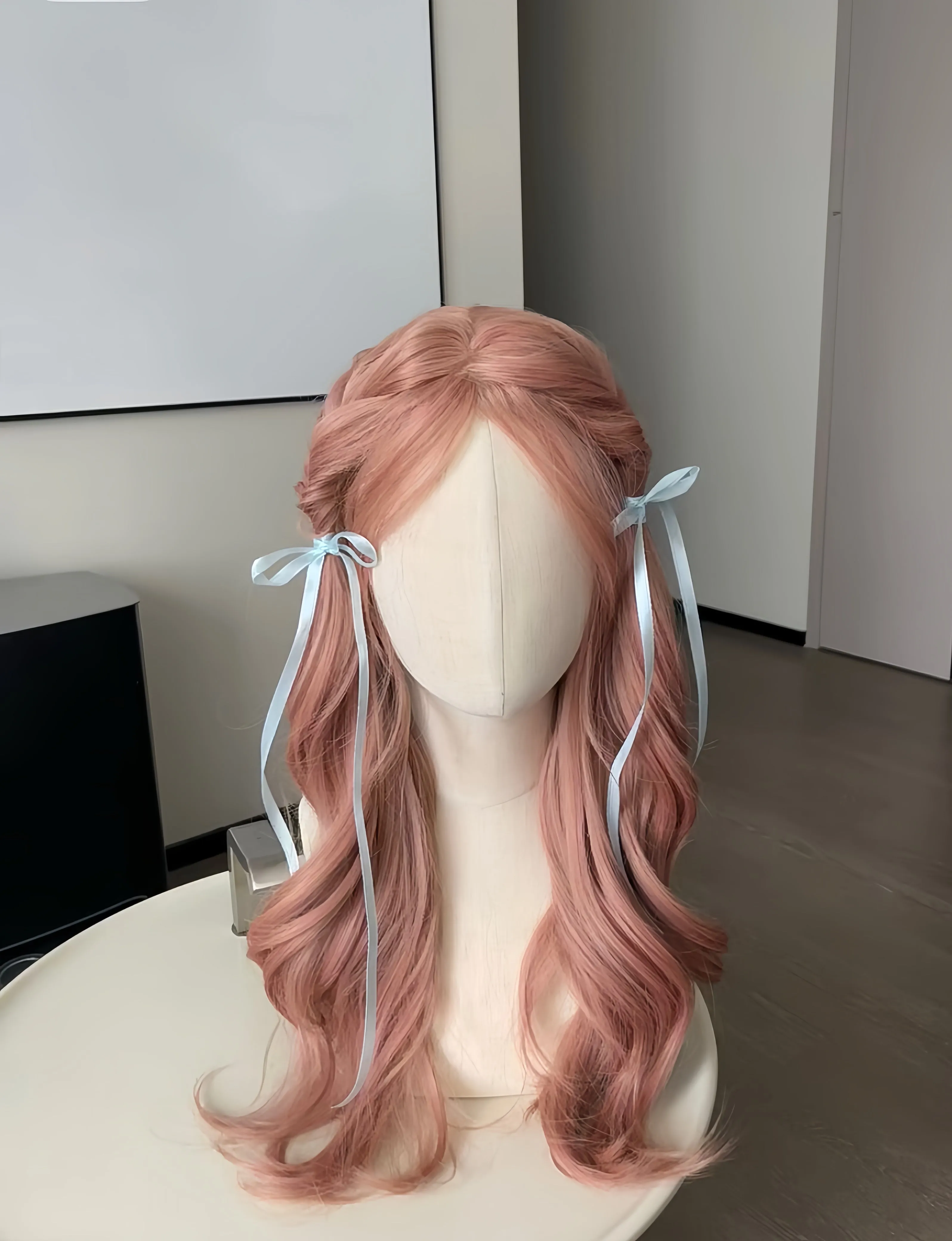 Momo Chan Peach Pink Daily Wig Cosplay Wig