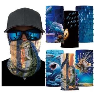 Multi-functional Face Shield | Neck Gaiter | Fishing Outdoors (Fish Collection)