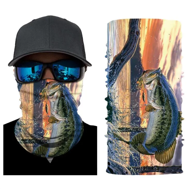 Multi-functional Face Shield | Neck Gaiter | Fishing Outdoors (Fish Collection)