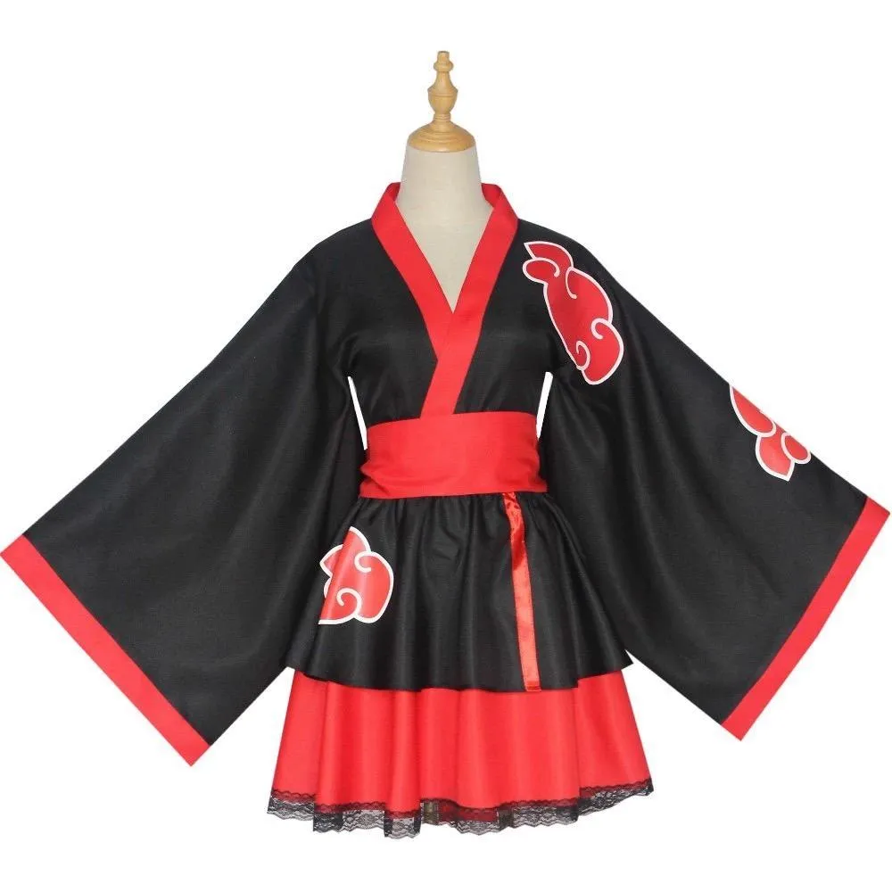 Naruto Akatsuki Kimono Cosplay Costume