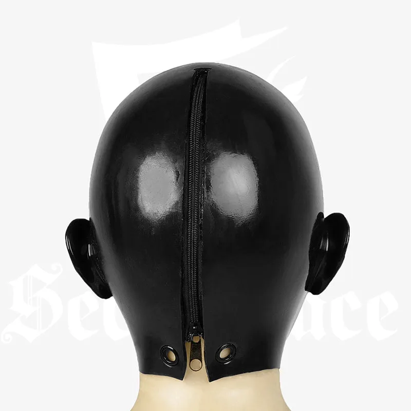 NEOGAN x SecondFace | Black Rubber Face "Obsidian" Silicone Mask