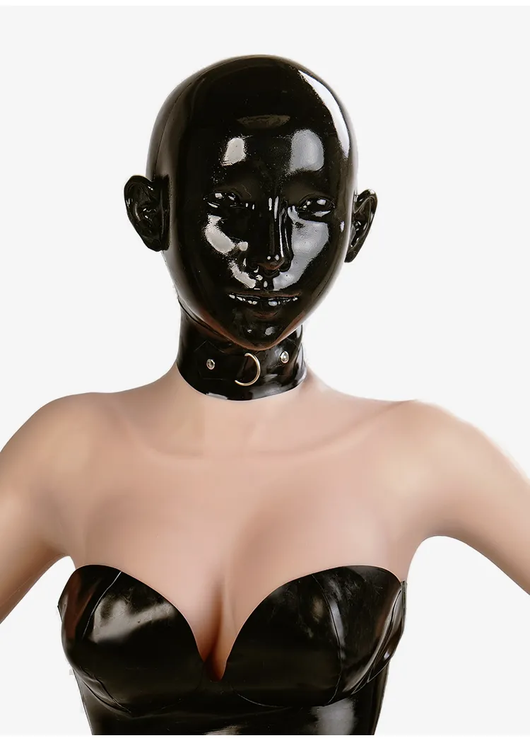 NEOGAN x SecondFace | Black Rubber Face "Obsidian" Silicone Mask