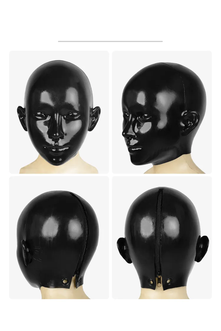 NEOGAN x SecondFace | Black Rubber Face "Obsidian" Silicone Mask