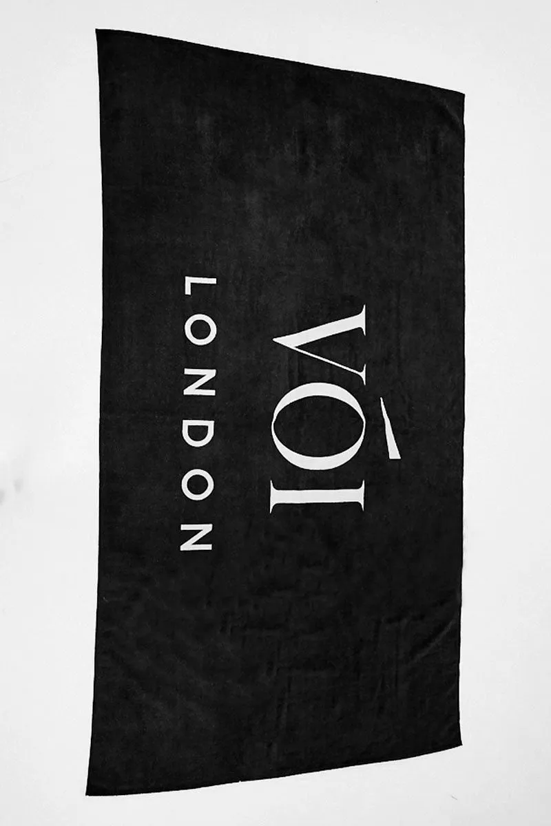 North Fields Beach Towel - Black