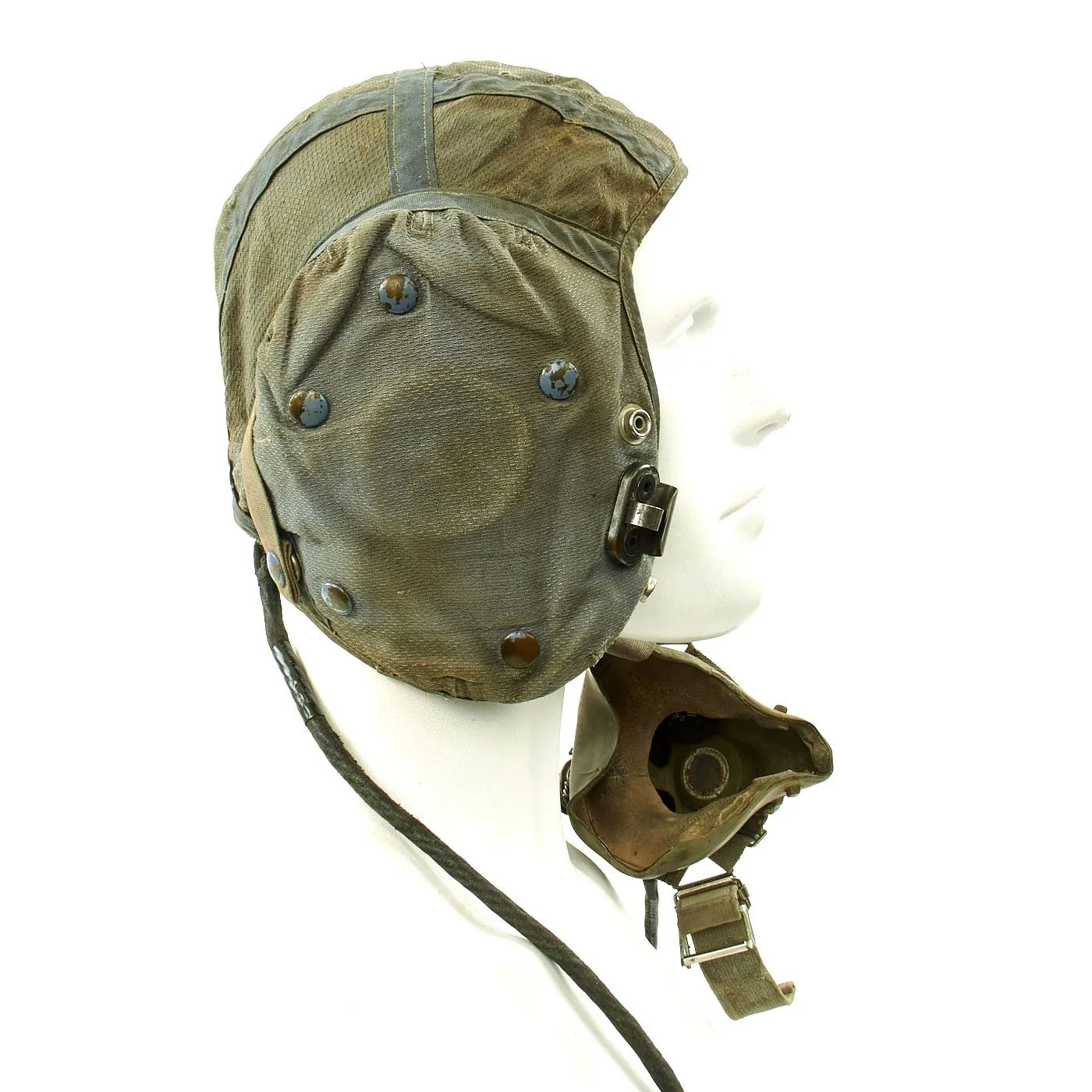 Original British Royal Air Force 22C Flying Helmet with Mk VIII Goggles and Oxygen Mask