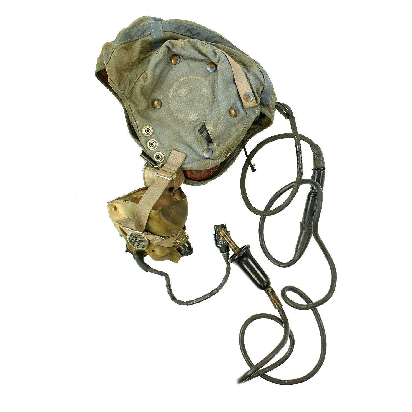 Original British Royal Air Force 22C Flying Helmet with Mk VIII Goggles and Oxygen Mask