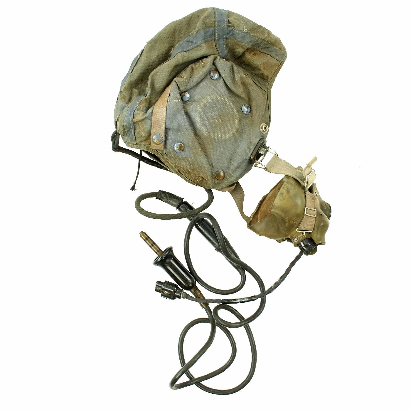 Original British Royal Air Force 22C Flying Helmet with Mk VIII Goggles and Oxygen Mask