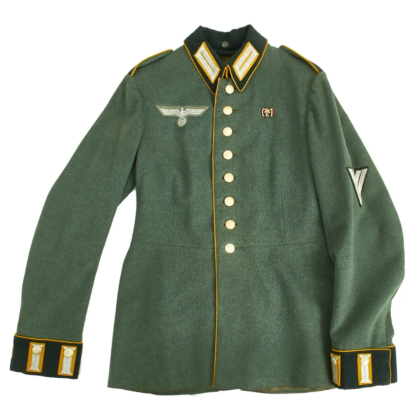 Original German WWII Cavalry Obergefreiter Waffenrock Tunic - Dated 1942