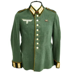 Original German WWII Cavalry Obergefreiter Waffenrock Tunic - Dated 1942