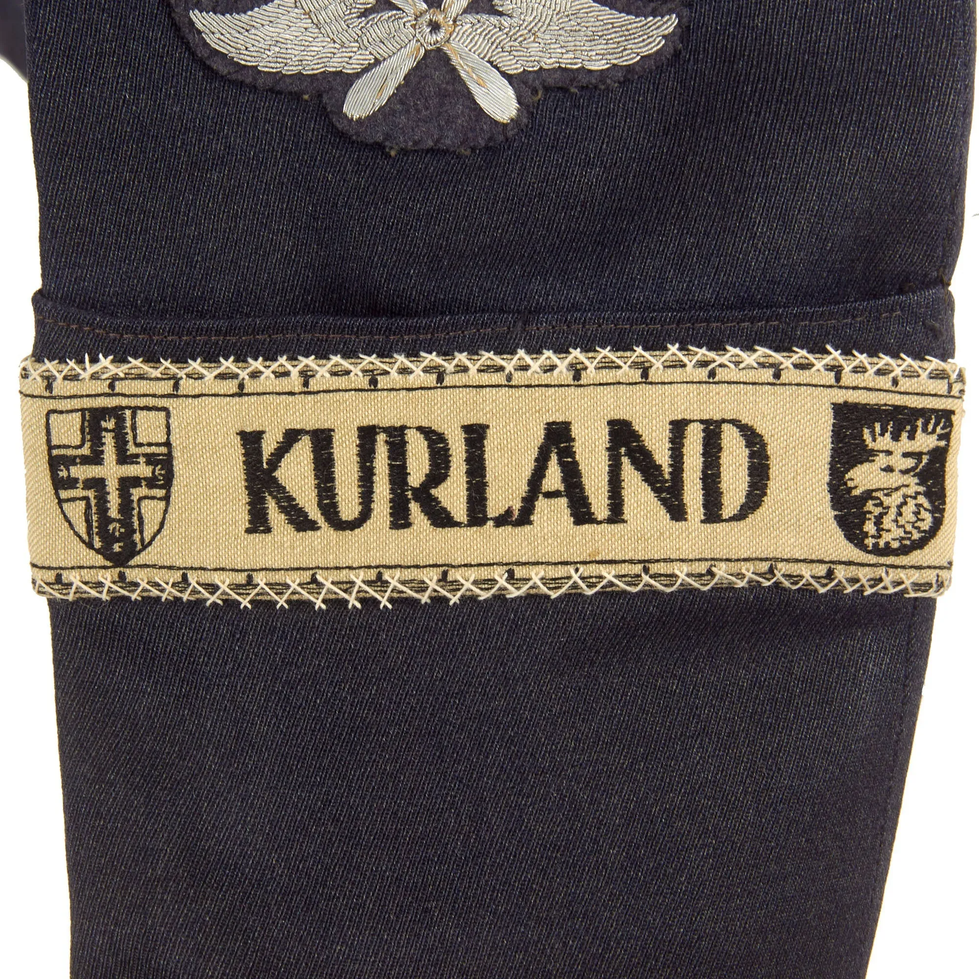 Original German WWII Luftwaffe Feldwebel Georg Gebauer NCO Uniform Tunic with KURLAND Cuff Title & Documentation Grouping