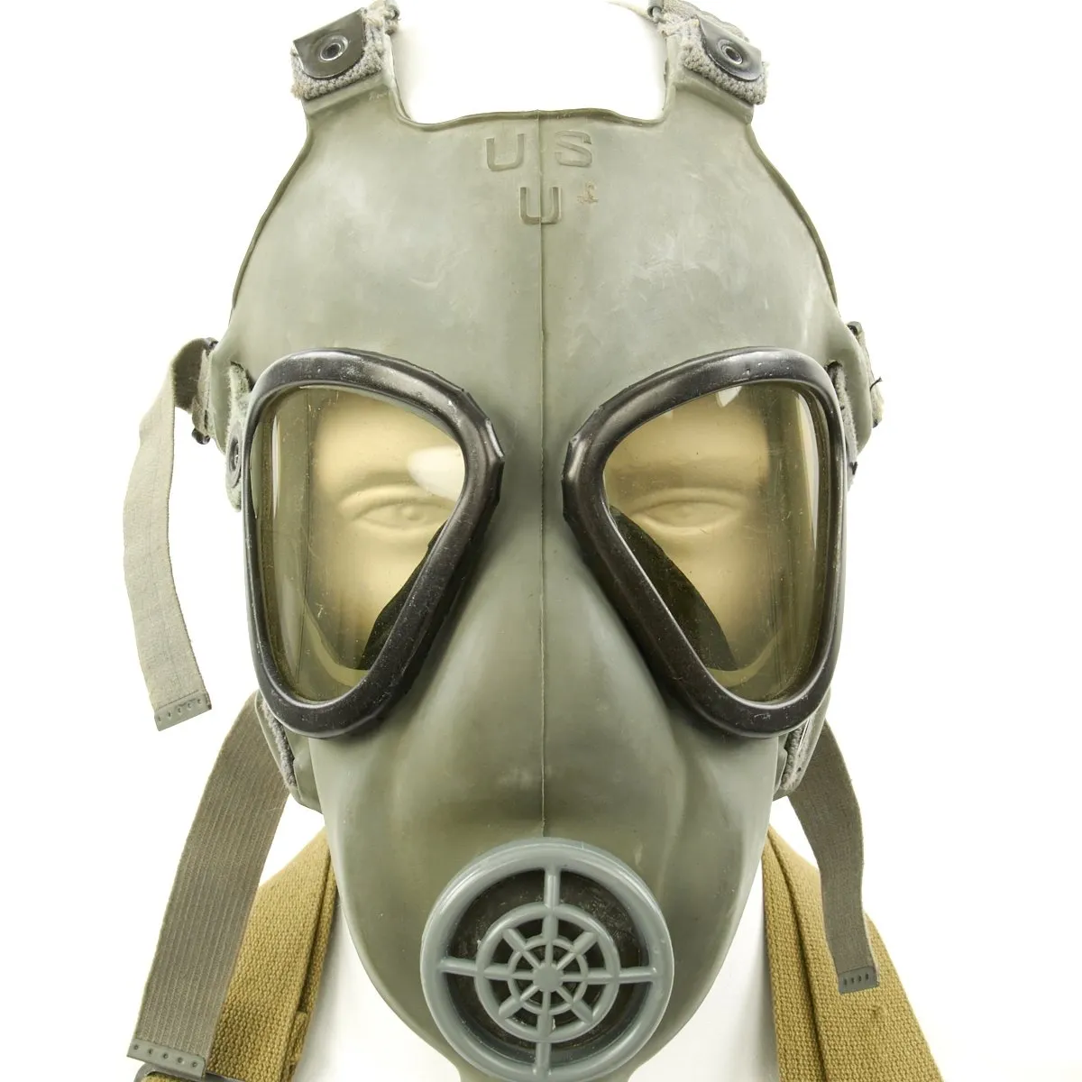 Original U.S. WWII M4 Lightweight Service Gas Mask Set - Excellent Condition