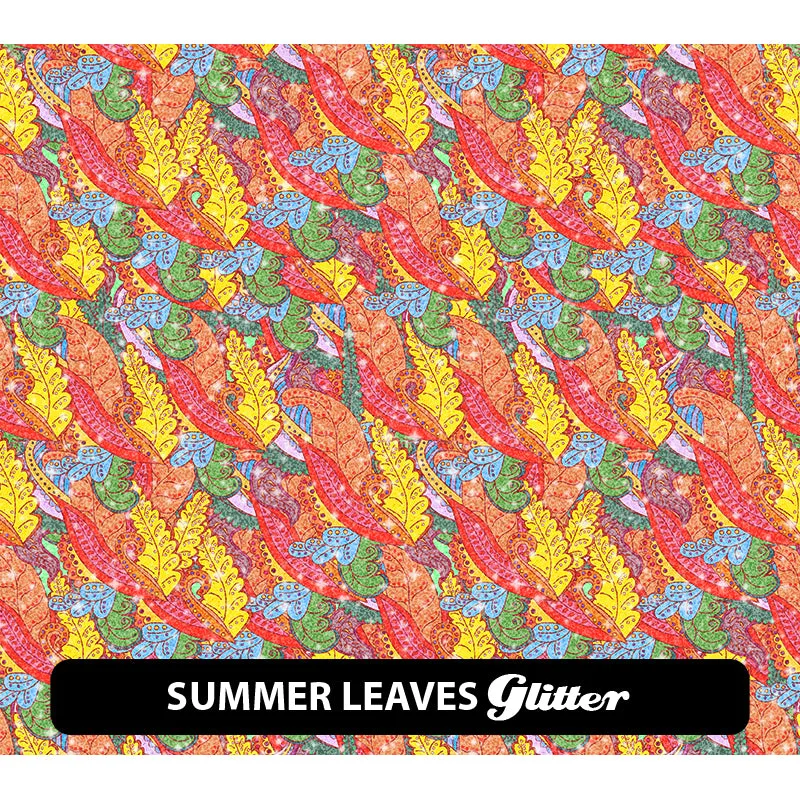 Paisley Glitter Patterned HTV (12" x 12")