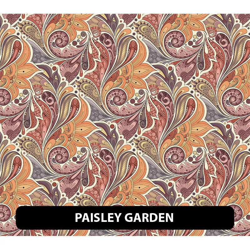 Paisley Puff Patterned HTV (12" x 12")