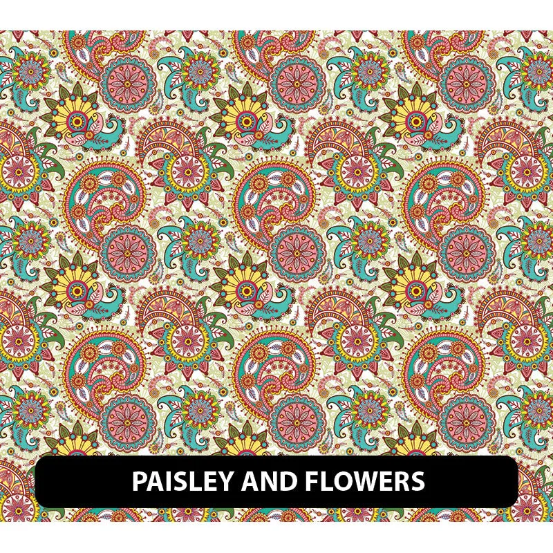 Paisley Puff Patterned HTV (12" x 12")