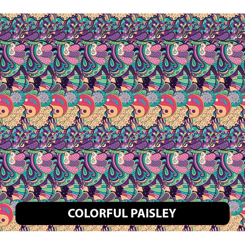 Paisley Puff Patterned HTV (12" x 12")