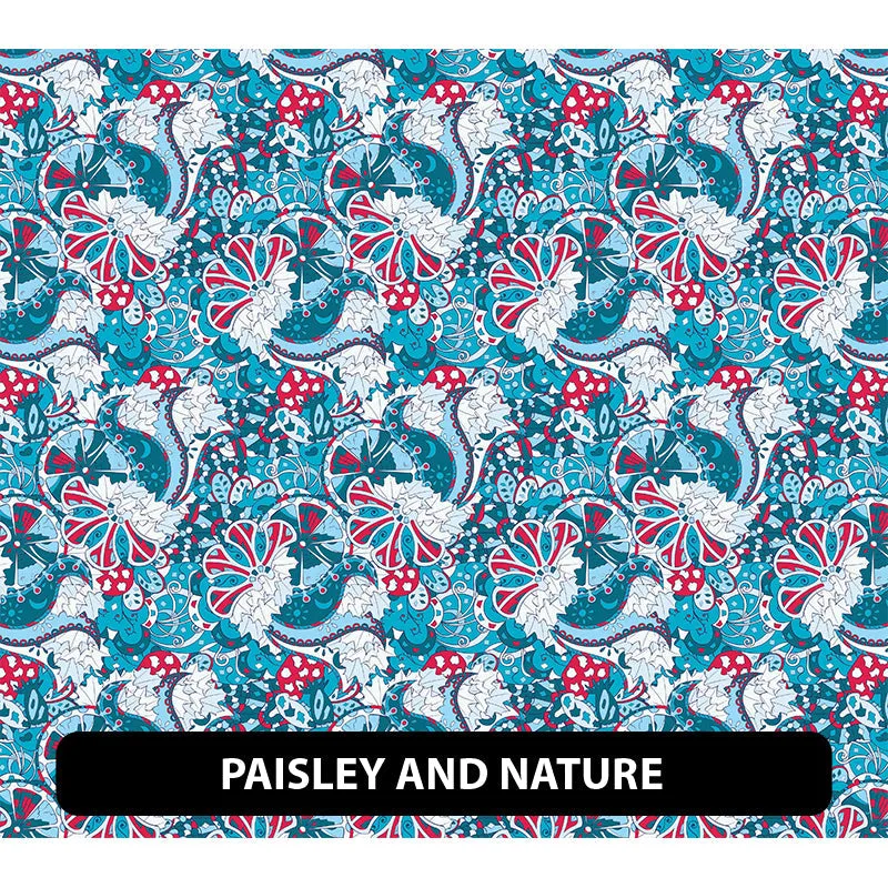 Paisley Puff Patterned HTV (12" x 12")