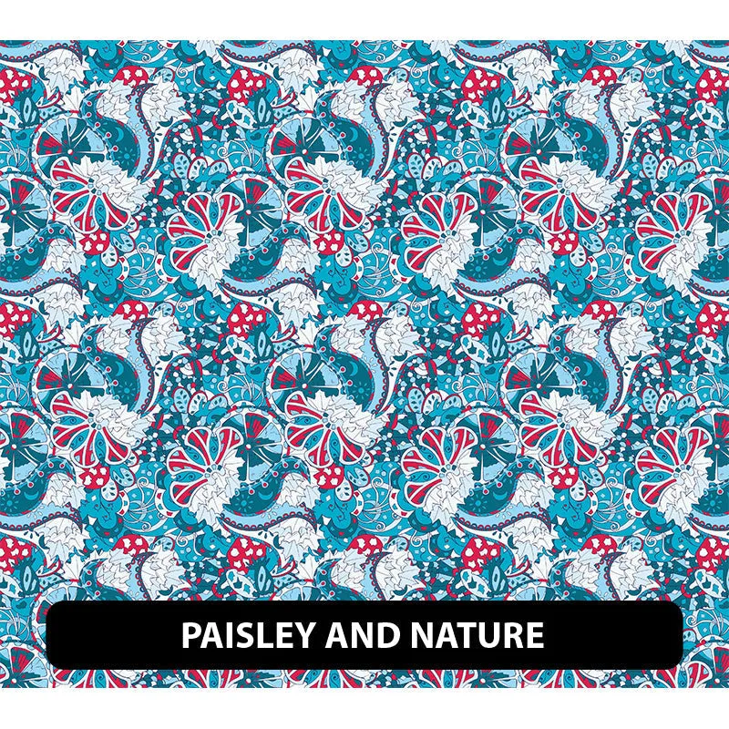 Paisley Puff Patterned HTV (18.5" x 12")