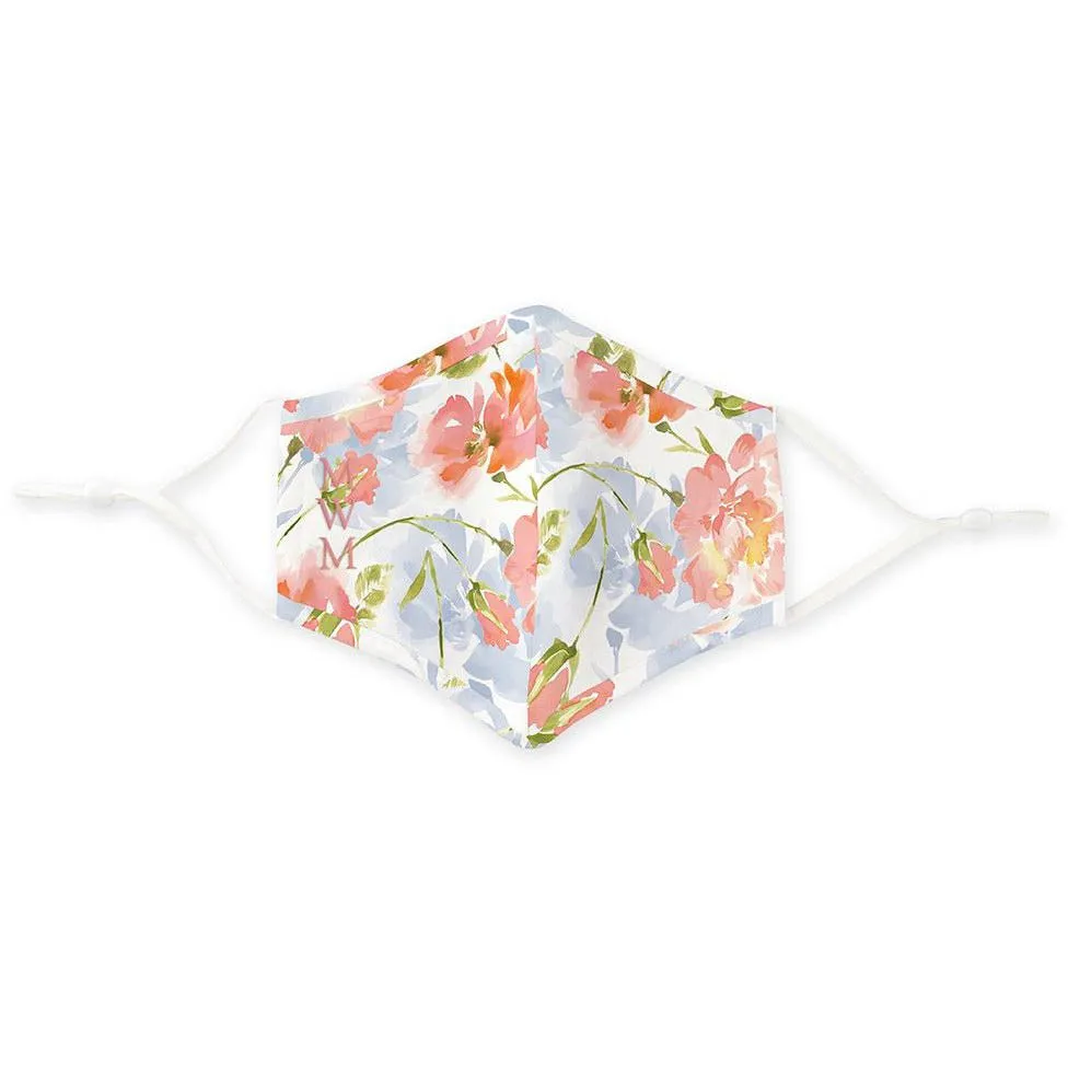 Pastel Floral Print Protective Cloth Face Mask