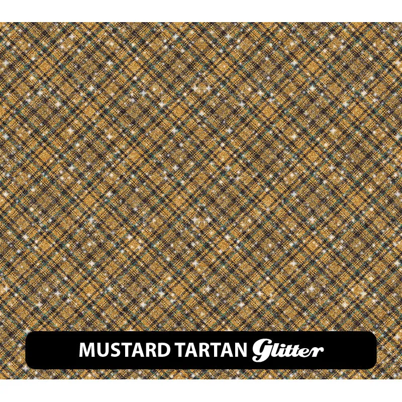 Plaid & Checker Box Glitter Patterned HTV (12" x 12")