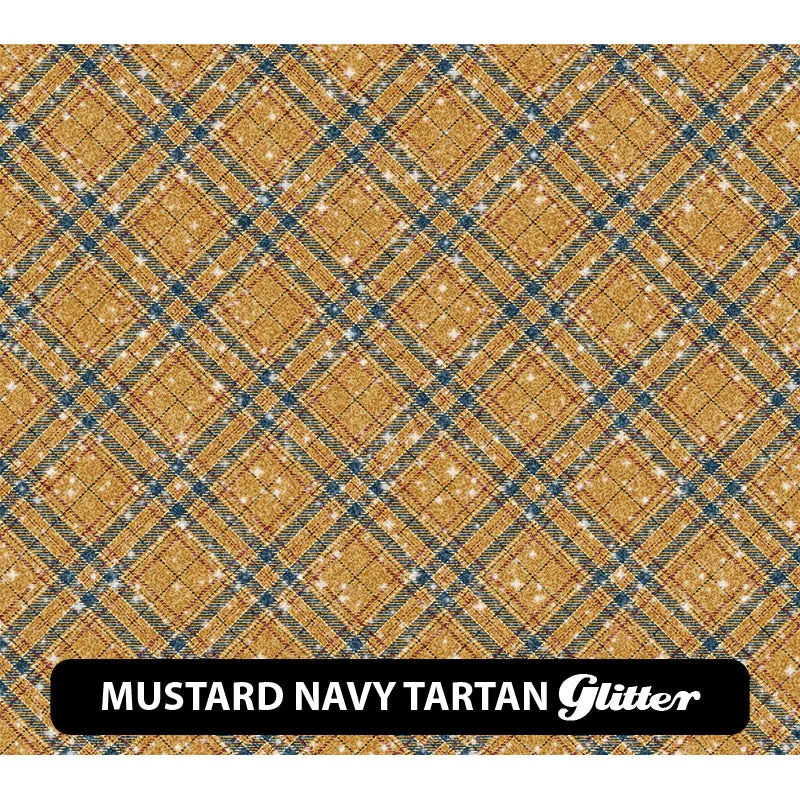 Plaid & Checker Box Glitter Patterned HTV (12" x 12")