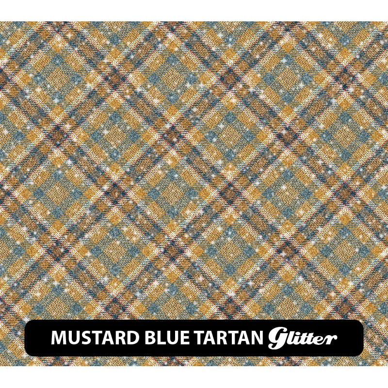 Plaid & Checker Box Glitter Patterned HTV (12" x 12")