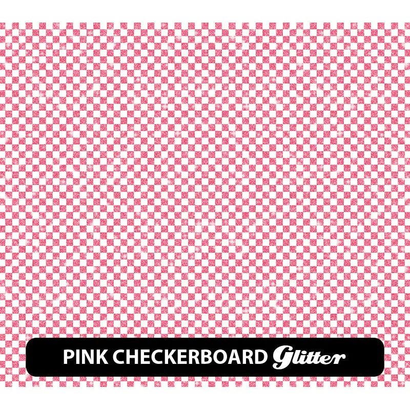 Plaid & Checker Box Glitter Patterned HTV (12" x 12")