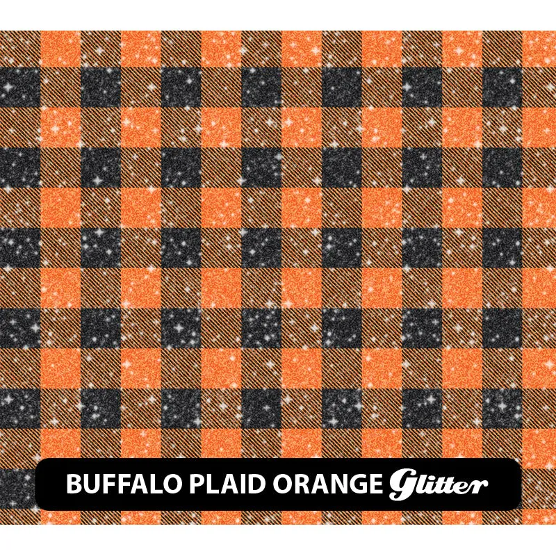 Plaid & Checker Box Glitter Patterned HTV (12" x 12")