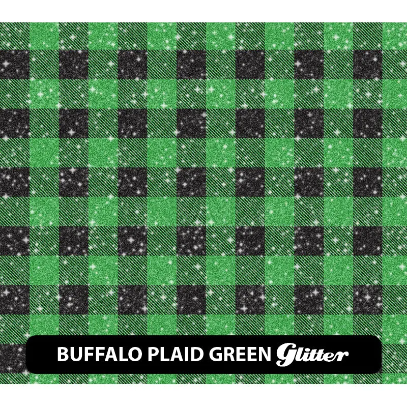 Plaid & Checker Box Glitter Patterned HTV (12" x 12")