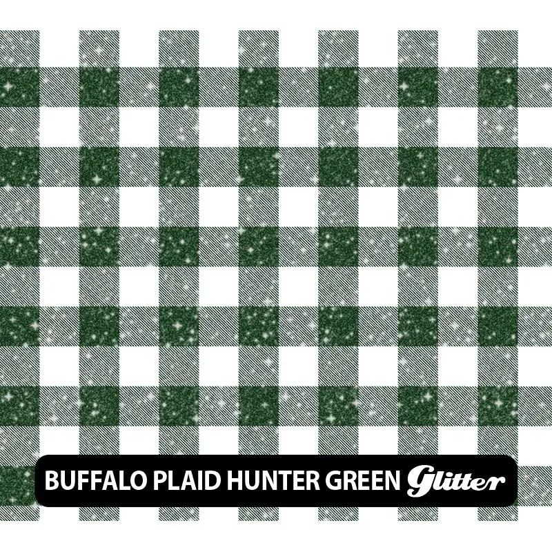 Plaid & Checker Box Glitter Patterned HTV (12" x 12")