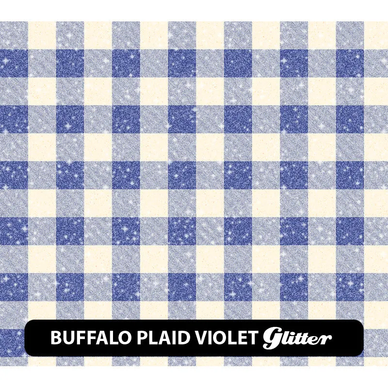 Plaid & Checker Box Glitter Patterned HTV (12" x 12")