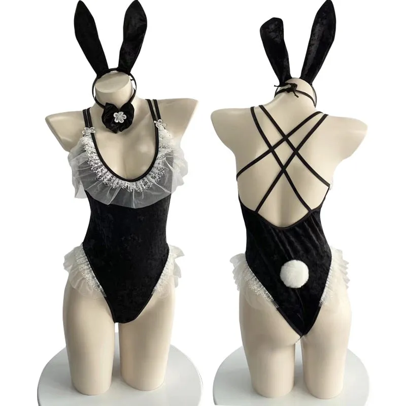 Plus Size Velour Bunny Cosplay (Up to 5XL)