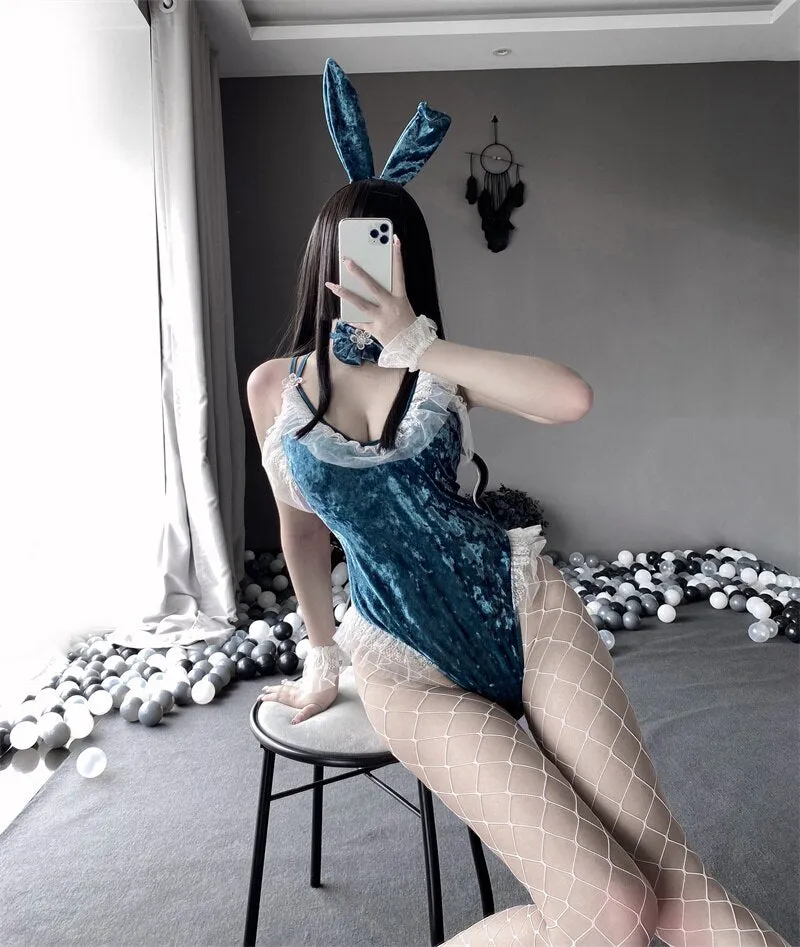 Plus Size Velour Bunny Cosplay (Up to 5XL)