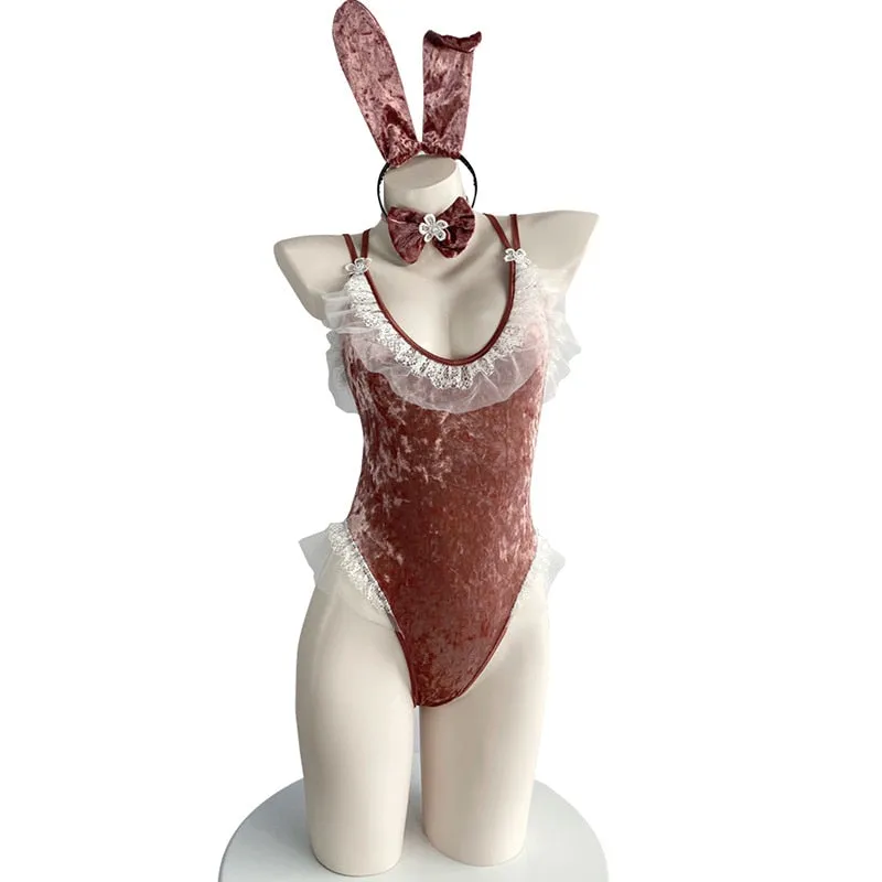 Plus Size Velour Bunny Cosplay (Up to 5XL)