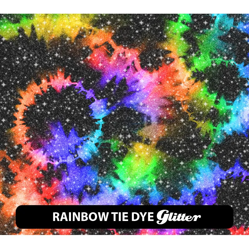 Pride / Rainbow Glitter Patterned HTV (12" x 12")