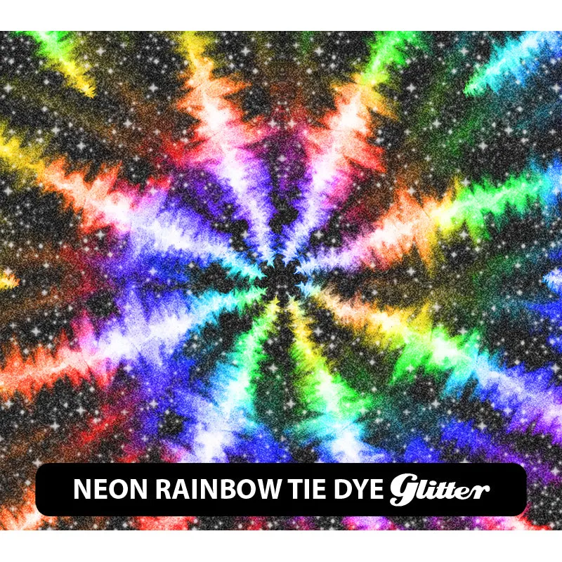 Pride / Rainbow Glitter Patterned HTV (12" x 12")