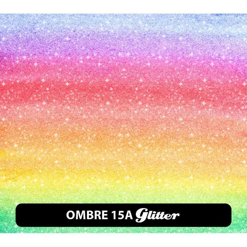 Pride / Rainbow Glitter Patterned HTV (12" x 12")