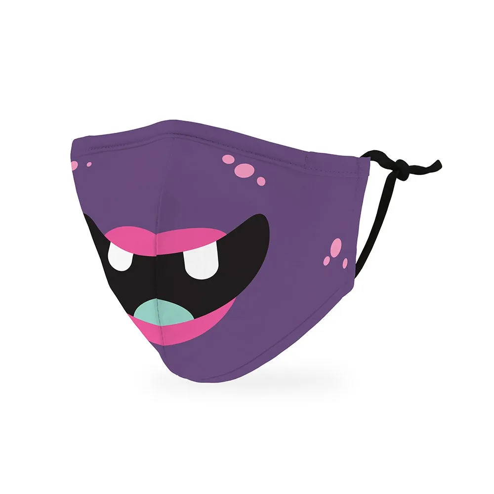 Purple Monster Print Kids Protective Cloth Face Mask